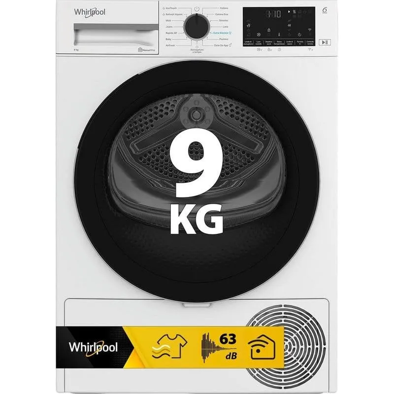 Asciugatrice a pompa di calore Whirlpool C WD R49M WBS IT 9kg Classe C Wi-Fi