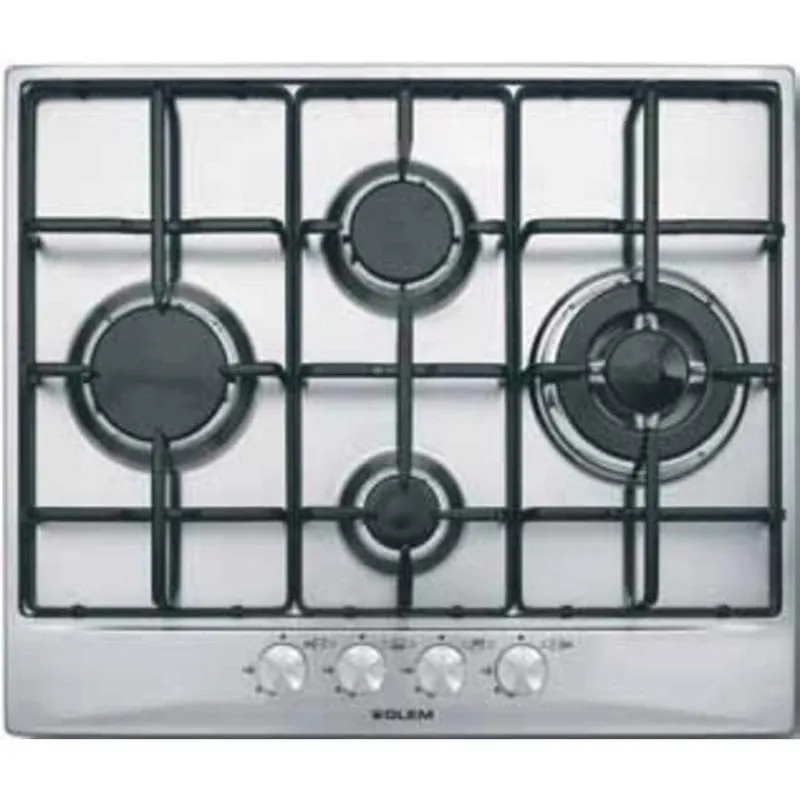 Piastra a gas Glem GT645IX 60 cm 4 zone Acciaio inossidabile
