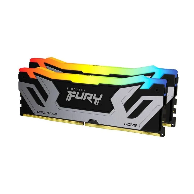 Memoria RAM Kingston FURY Renegade RGB 48GB 2x24GB DDR5 8400MHz CL40 CUDIMM Argento