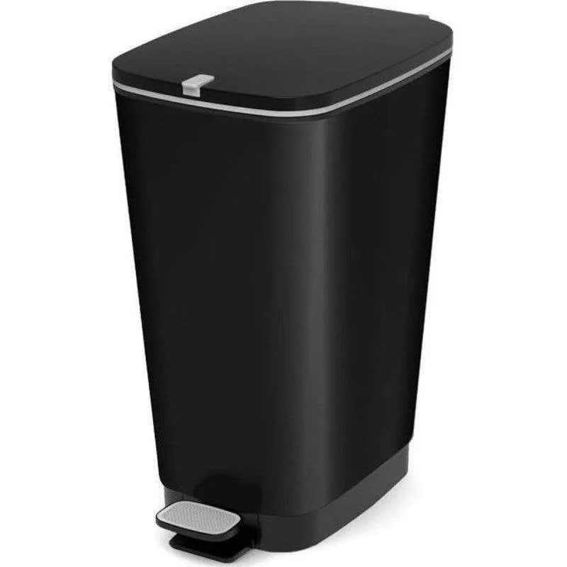 Cestino con Pedale KIS Chic Bin Style 42,5L Nero Polipropilene