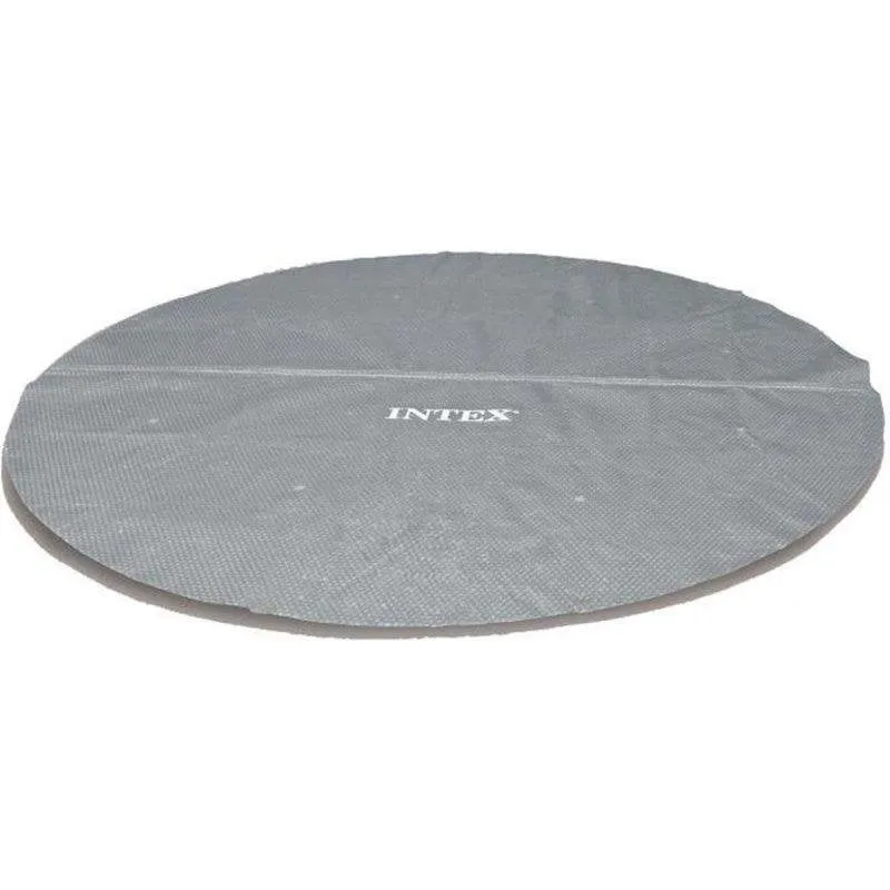 Copertura Solare Intex Rinforzata a Bolle per Piscine Rotonde, 4,20 m (fino a 4,27 m), 270 Micron, Grigio, 70% Materiale Riciclato