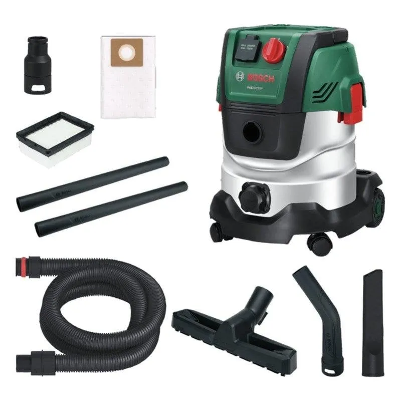 Aspirapolvere Bidone Bosch PAS20-220P 1200W 20L Acciaio Inox