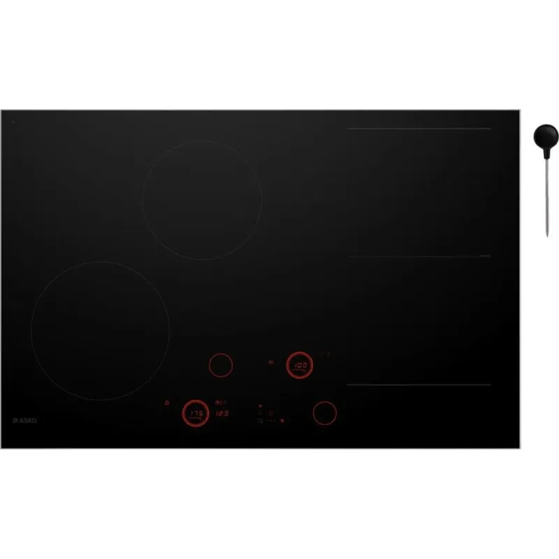 Piastra a induzione Asko HID824GC 80 cm 4 zone vetro ceramica nera