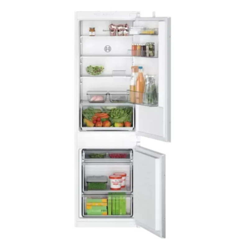 Frigorifero Combi Bosch KIV865SE0 Defrost 177cm 267L E Bianco