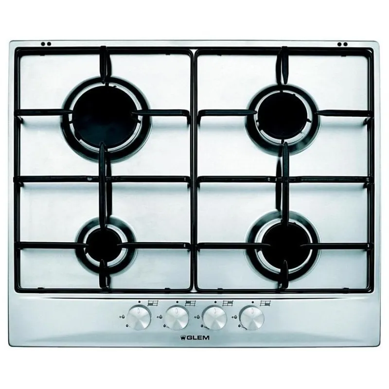 Piastra a gas GT64IX Glem Gas 4 zone inox