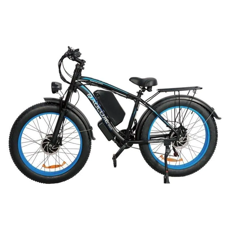 Bicicletta Elettrica Baolujie DP2602 Doppio Motore 1500W 48V 23Ah 45km/h 26x4.0