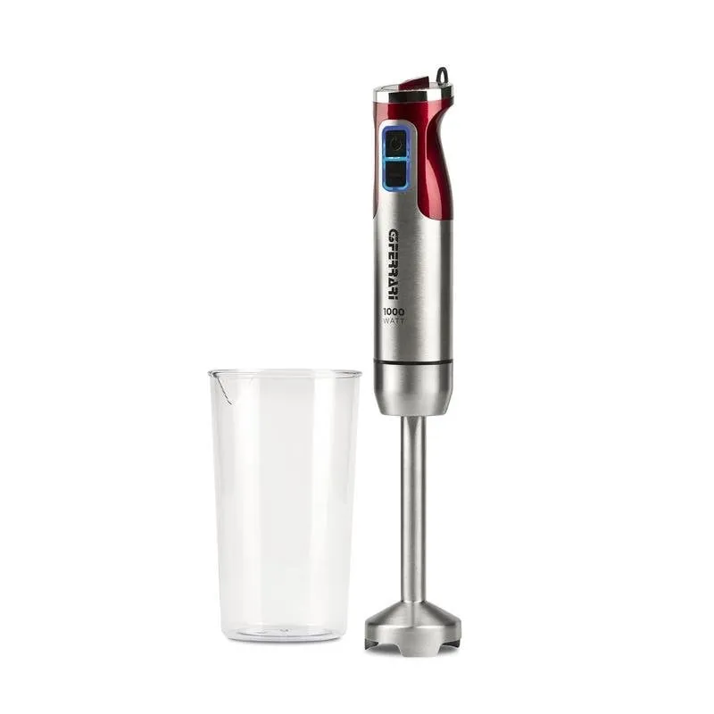 Frullatore a immersione G3 Ferrari Antelao 1000 W 8 velocità Rosso inox