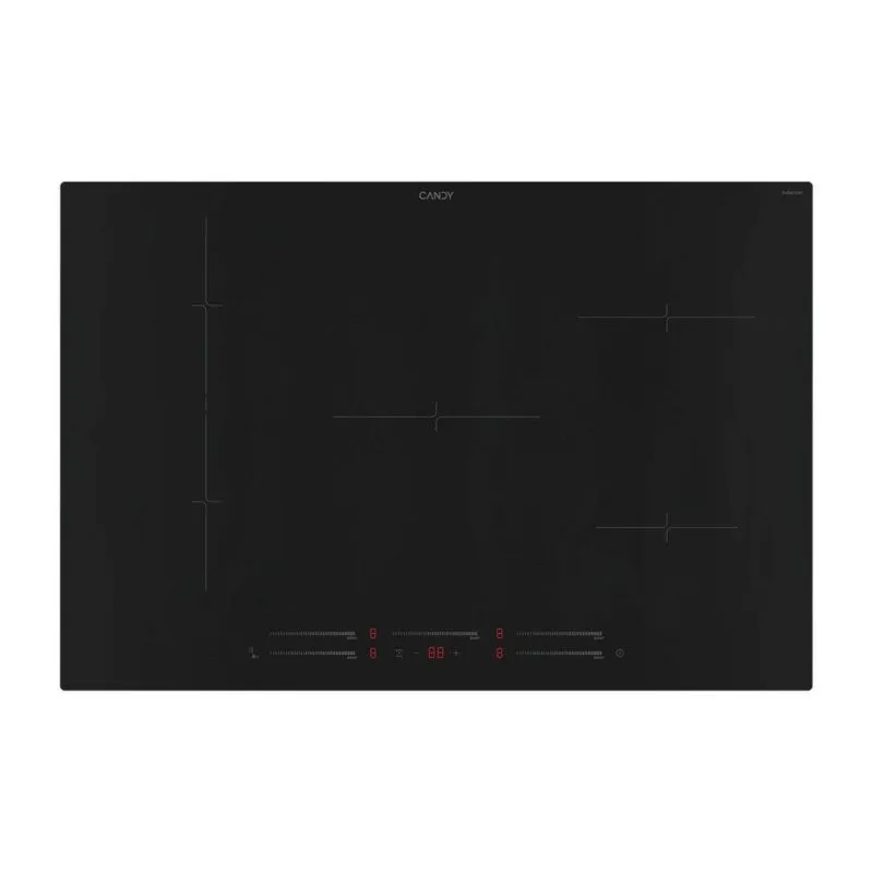 Piano a induzione Candy Cook 800 80 cm 5 zone nero