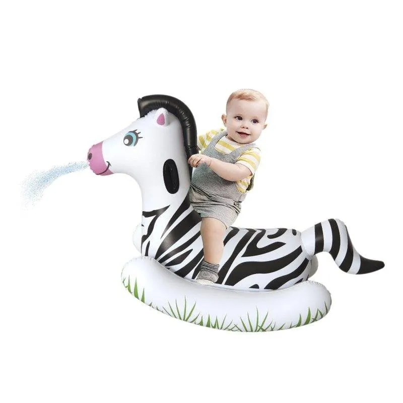 Poltrona galleggiante Dam Electronics zebra con spruzzo d'acqua