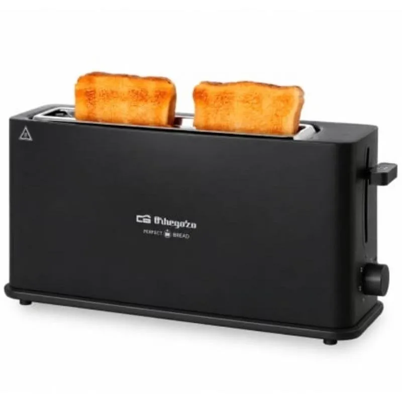 Tostapane Orbegozo TO 4114 1 Fessura Lunga e Larga 850W 7 Livelli Nero