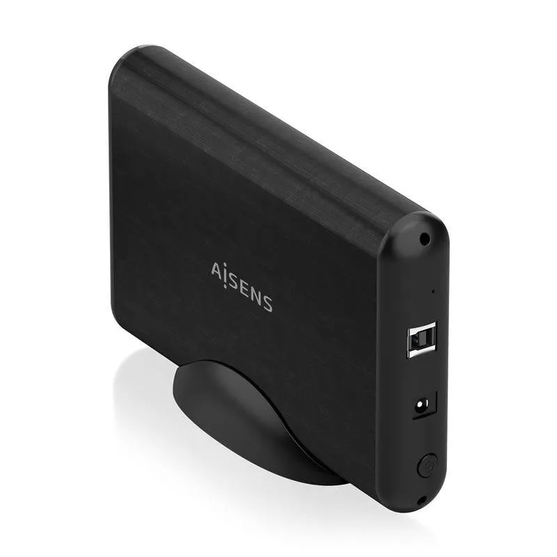 Box esterno Aisens ASE-3533B 3,5″ alluminio nero USB 3.1