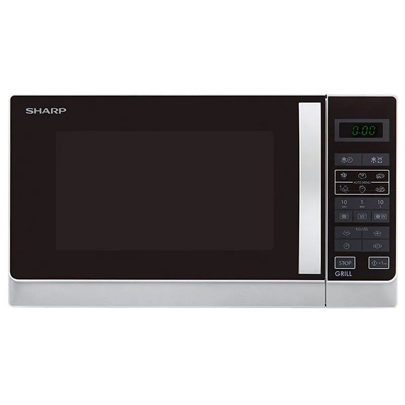 Sharp Home Appliances R742INW forno a microonde Superficie piana Microonde combinato 25 L 900 W Argento
