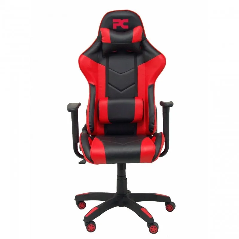 Sedia da gaming Piqueras y Crespo Atalaya Similleather in pelle nera e rossa