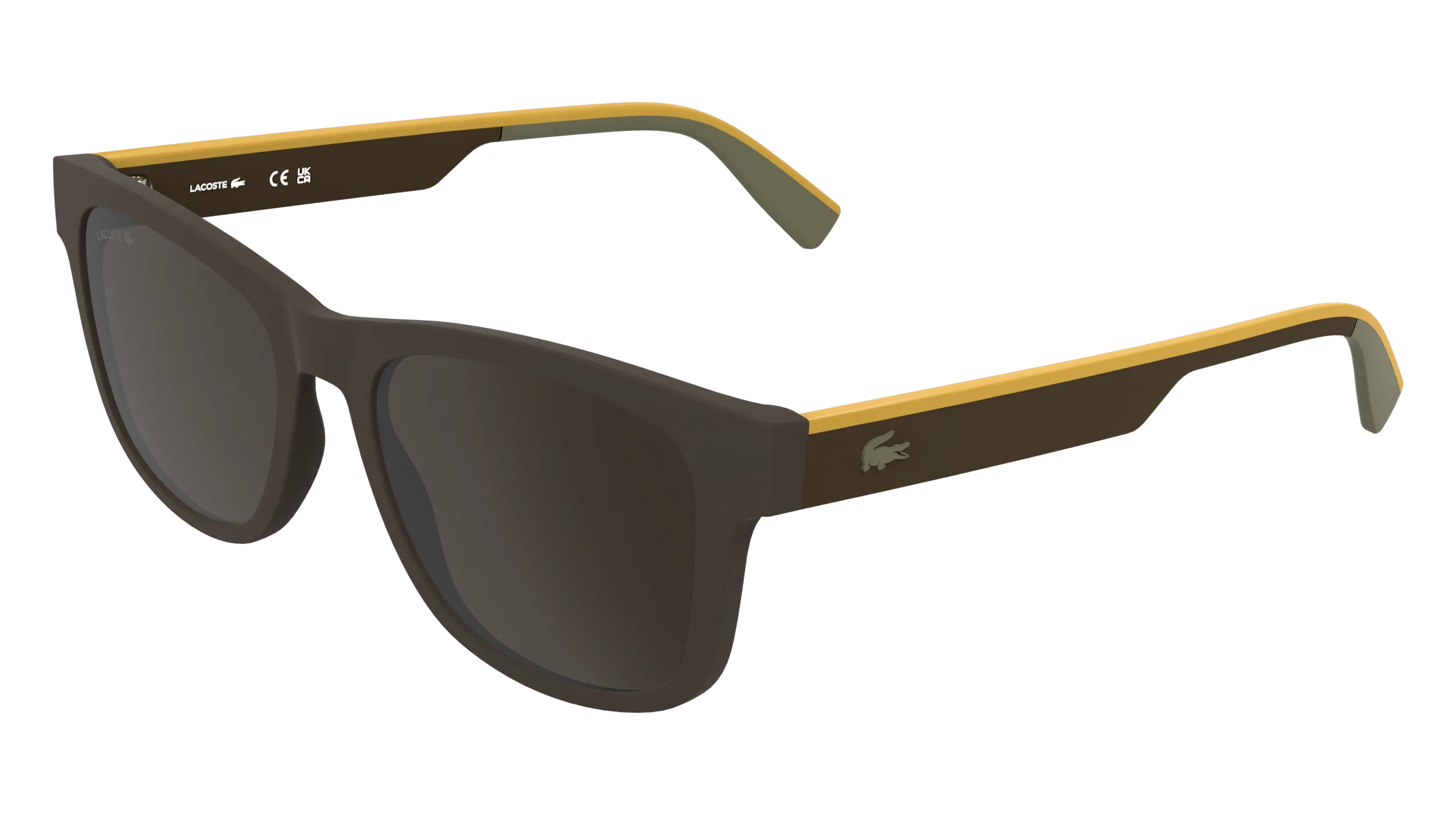 Lacoste L6075S 210 Occhiali da sole Bio-iniettato Marrone Marrone Squadrata Normale