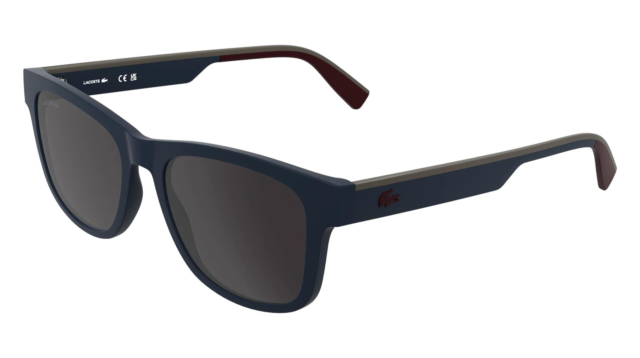 Lacoste L6075S 424 Occhiali da sole Bio-iniettato Blu Grigio Squadrata Normale