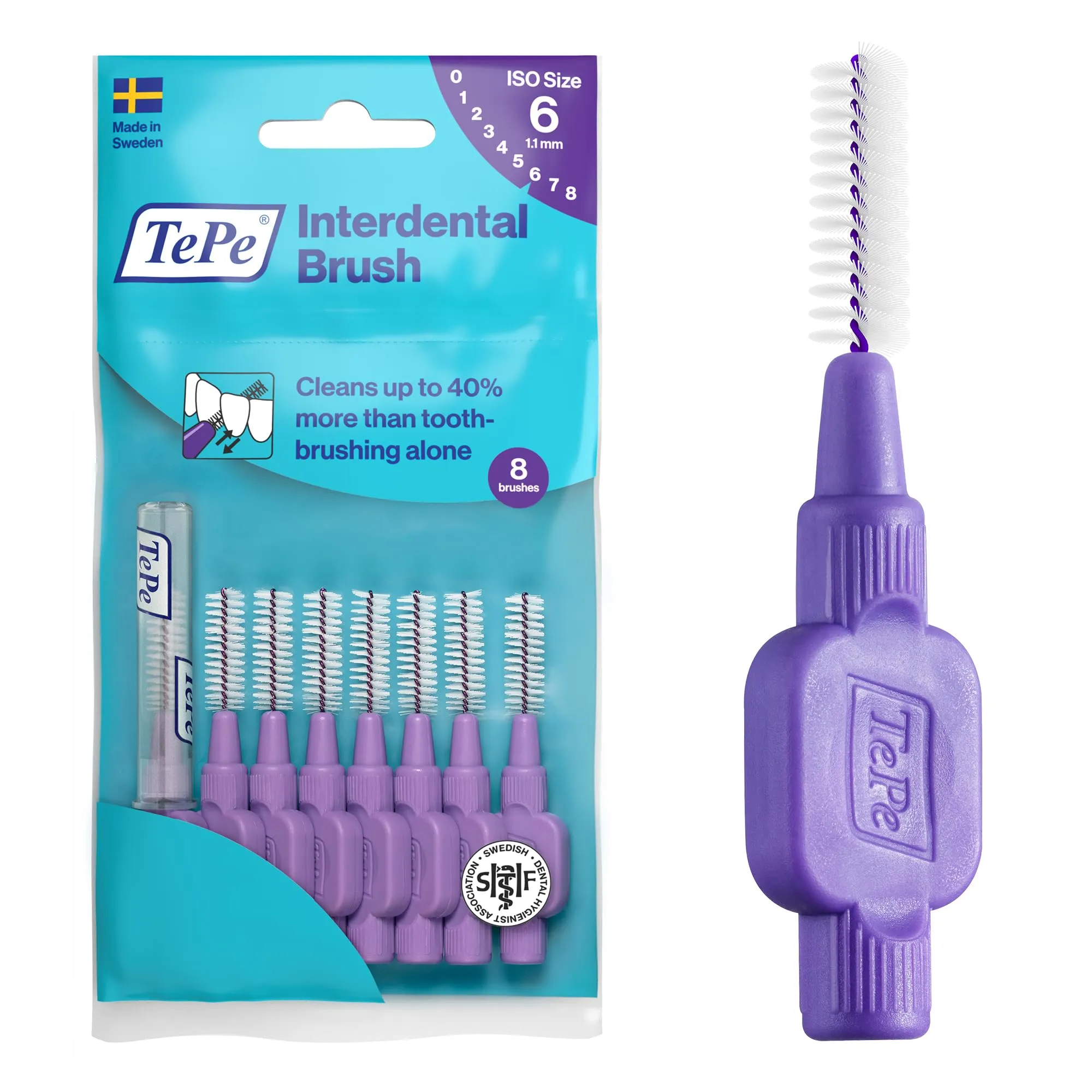 Scovolino TePe, Original, Viola, 1.1mm/ISO 6, 8pz