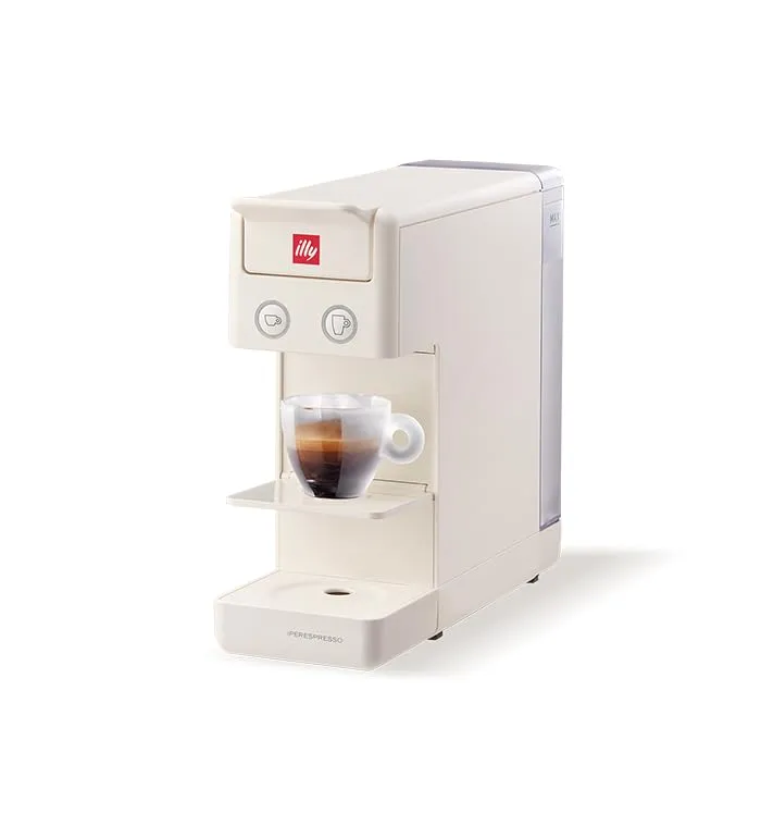 Illy CAFFE' MACCHINA CAFFE' Y3.3 BIANCO COMPATIBILE CON CAPSULE Iperespresso per Espresso e Caffè Americano
