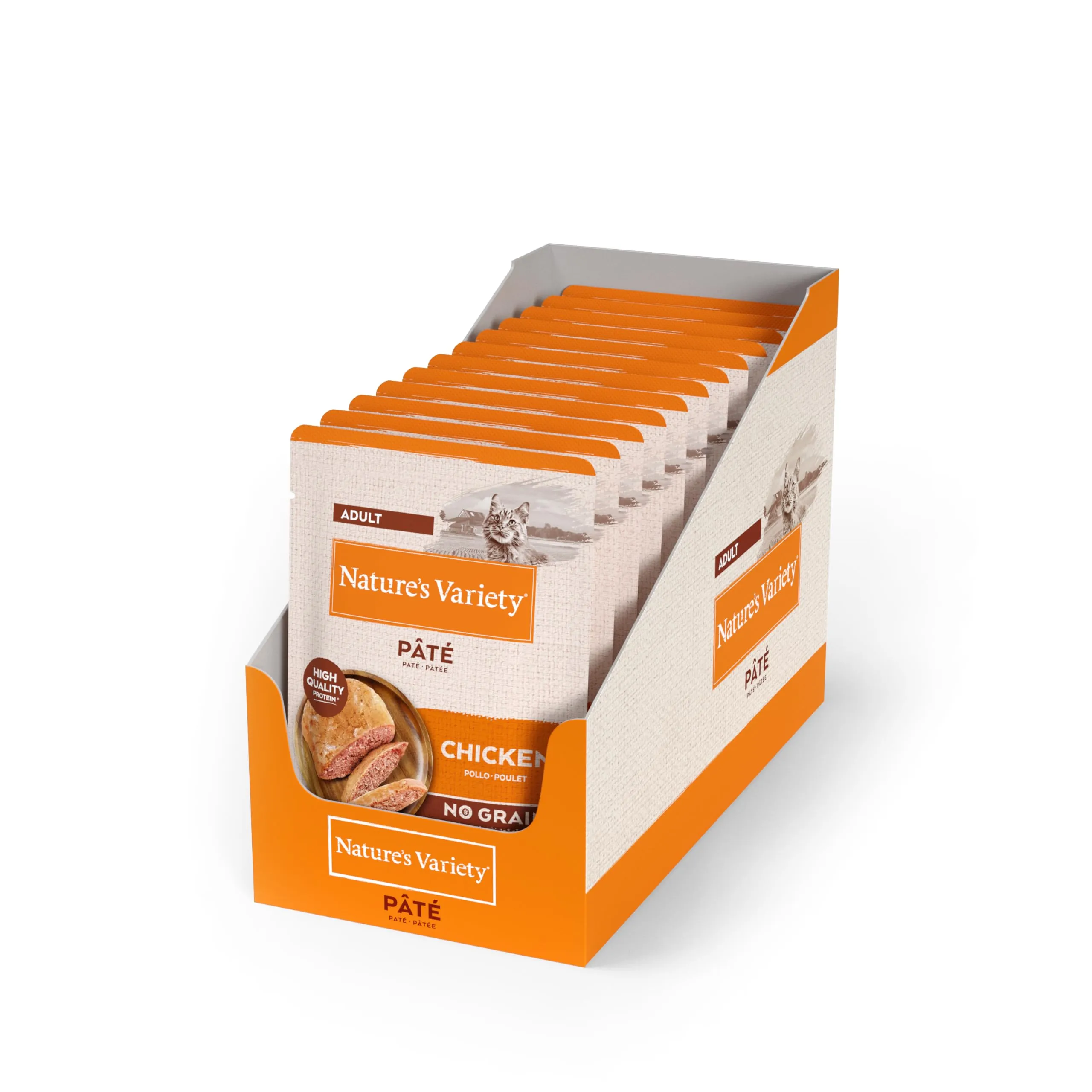 Nature's Variety Original No Grain Paté per Gatti Adulti con Pollo 70 g x 12