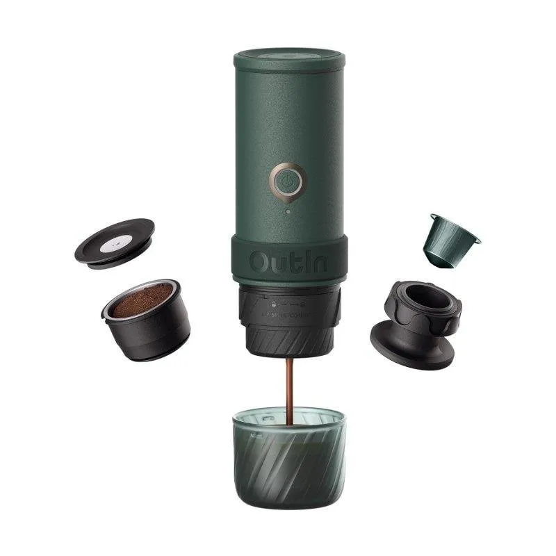 Caffettiera Espresso Portatile Outin Mino 70ml 22 bar Batteria 9000mAh Verde