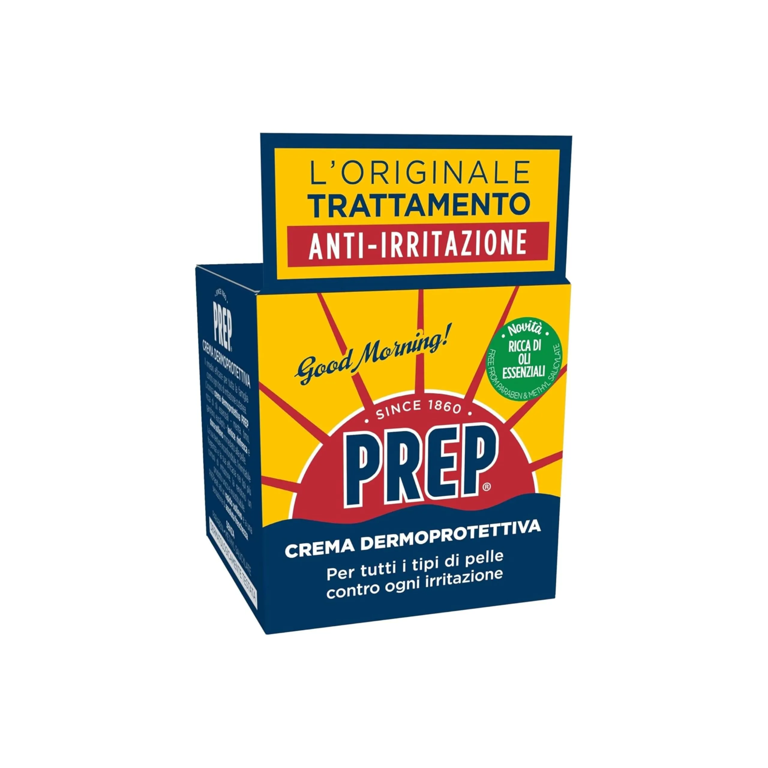 Prep, Crema Dermoprotettiva, Crema Lenitiva per Tutti i Tipi di Pelle, 75ml