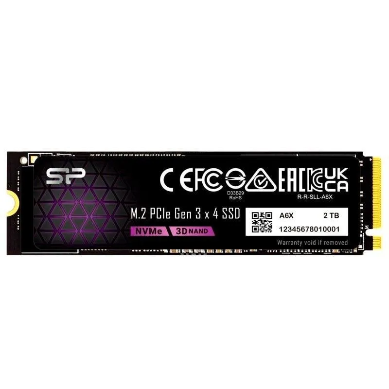 Disco SSD Silicon Power P34a6x 2TB M.2 PCIe Gen3x4 2200MB/s
