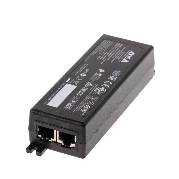 Axis Single Port Midspan For Power Over Ethernet Plus (poe+) Ieee 802.3AT Type 2 Class 4 Products 02172-002